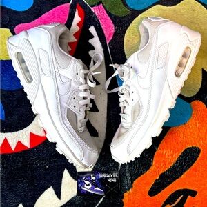 Air max 90 triple white